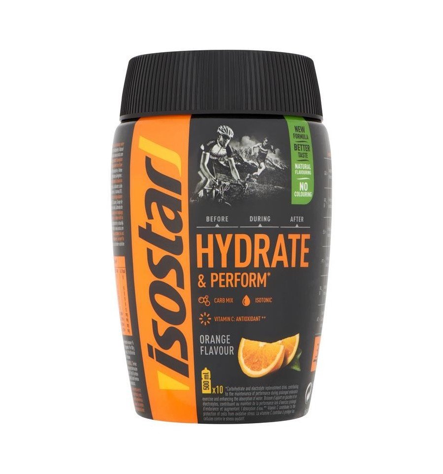 Isostar Hydrate & Perform Orange – Sportdrankpoeder 400 g